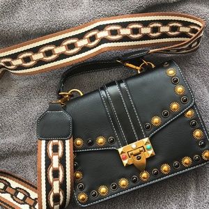 Rockstud Crossbody with Guitar Strap